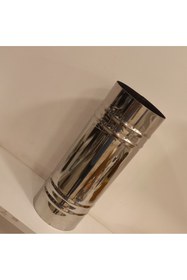 Resim RENUZU Soba Borusu Çap 13 cm Derinlik 35 cm Paslanmaz Krom Çelik 430 