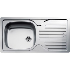 Resim TEKA İnfant 45 Mikro Keten Dokulu Tek Gözlü Sağ Damlalıklı Eviye (TEKA.40109767) 