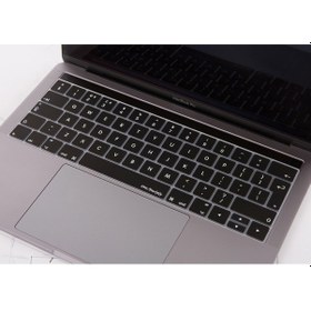 Resim Apple Uyumlu MacBook Pro Klavye Koruyucu Uk-eu İngilizce Touchbarlı A1706 A1989 A2159 A1707 A1990 İle Siyah 