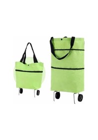 Resim Katlanabilir Tekerlekli Alışveriş Çantası Pratik Ve Detaylı Pazar Arabası 