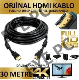 Resim 30 Metre Hdmi Kablo 4K Ultra Hd 1.4 ver. 1.Sinif Ürün 