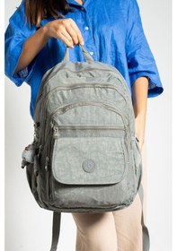 Resim Ultra Hafif Çok Cepli Su Geçirmez Okul Çantası Laptop, Notebook, Okul, Spor, Seyahat Gri 571-2a-3 Gri 