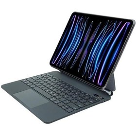 Resim İpad Air Ve Pro 11 Uyumlu Manyetik Askı Tasarımlı Touchpad Li Türkçe Q Kablosuz Klavye Kb13 