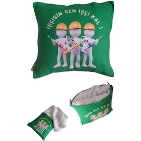 Resim Işçisin Sen Işçi Kal Baskılı Wellsoft Diz Battaniyeli Opsiyonel (522767883) 