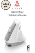 Resim Ajazz i300 Kablosuz Ergonomik Dikey Mouse- 84Gr-Sessiz Tıklama- 57° Açı-16.000 DPI 
