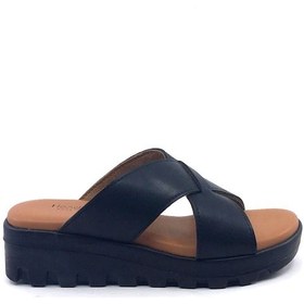 Resim Ayakkabımood Cc 405 Siyah Dolgu Topuk Bayan Terlik Siyah 