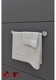 Resim Alper Banyo İris Yapışkanlı Krom Uzun Havluluk Askısı - İster Yapıştır İster Montajla Krom 
