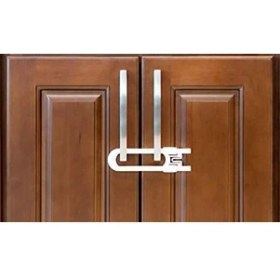 Resim 4 Adet Çocuk Koruma Kilidi - Slide Dolap Çekmece Kilidi Sürgülü Kilit 