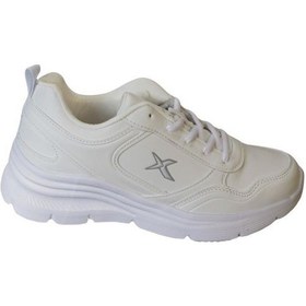Resim Kinetix Kadın Beyaz Cilt Comfort Kalın Taban Sneacer Spor Ayakkabı 001 