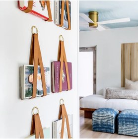 Resim THE SIMPLE STYLE Vegan Deri Dergilik Dergi Askısı 