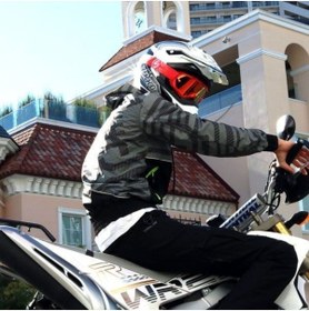 Resim ebakbak Motosiklet Kross Gözlüğü Lüx Mod Polikarbonat Lens Profesyonel Cross Gözlük Red 