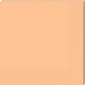Resim Makaron Peçete. 33 x 33 CM - 16 Adet - Turuncu 