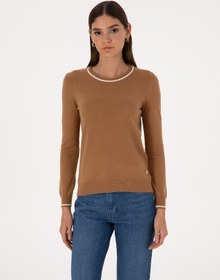 Resim Pierre Cardin Kadın Camel Kazak /triko 50315910-vr015 Camel 
