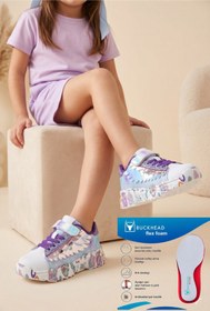 Resim BUCKHEAD Kız Çocuk Flex Foam Hafızalı İç Taban Cırtlı Günlük Ayakkabı Buck4289 Cındy 