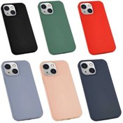 Resim IPhone Uyumlu 13 Kılıf Zore Silk Silikon 