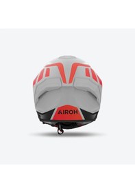 Resim Airoh Matryx Rider Red Matt Kask Gri - Kırmızı - Siyah 