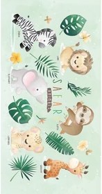 Resim denizlicotton Plaj havlusu, 80 x 150 cm Baskılı Havlu, Deniz Havlusu, Şezlong Havlusu Safari-75 x 150 