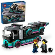 Resim LEGO City Yarış Arabası ve Araba Taşıyıcı Kamyon 60406 