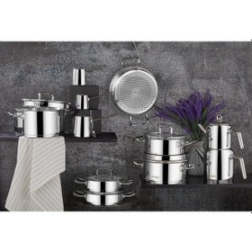 Resim Aryıldız 20 Parça Vento Plus Süzgeçli Ideal Tencere Seti 