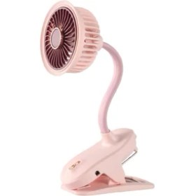 Resim Taşınabilir Mini Klips Bebek Arabası Fanı, Fan Elektrikli Soğutma Hava Sirkülatöründe 360 Derece Dönebilen Klips 