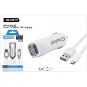 Resim FIROOZEH 3.1A Type-C Araç Şarj Aleti 
