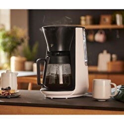 Resim Filtre Kahve Makinesi, Beyaz 