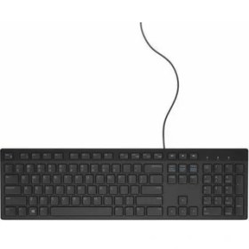 Resim Dell KB216 USB Kablolu Standart Klavye Siyah Ev - Ofis Kullanımı İçin Kare Tuşlarla 