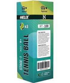 Resim Helix Tenis Topu 9+ Yaş 3lü Ht-100 Yeşil Ttf&ıtf Onaylı 