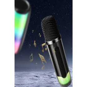 Resim Fogy Pluse 7 Mikrofonlu Rgb Kablosuz Soundbar Multimedya Hoparlör Speaker Bluetooth Hoparlör 2024 