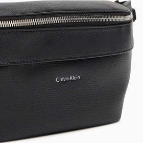 Resim Calvin Klein Raised Logo Erkek Bel Çantası Black - Black / STD 