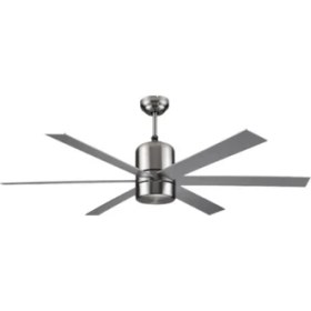 Resim Vanti KCF-286 48 Inç (122 cm) Nikel Kaplama Tavan Vantilatörü Gümüş Renkli 6 Kanatlı Modern Tasarım 