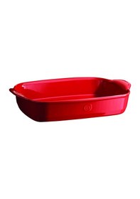Resim Emile Henry Fırın Kabı Dikdörtgen 42 x 28 cm Kırmızı/Burgundy -34 