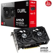 Resim Binbir Göz Bilgisayar Asus DUAL-RX9060XT-8G RX9060XT 8gb Ddr7 128BIT 3xdp/1xhdmı 
