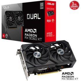 Resim Binbir Göz Bilgisayar Asus DUAL-RX9060XT-8G RX9060XT 8gb Ddr7 128BIT 3xdp/1xhdmı 