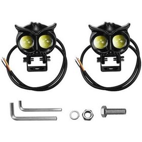 Resim Ebitda Araba Farları Motosiklet Işıkları Mini Led Farlar Sis Farları 30w/45w 5000-6500k Süper P Siyah Siyah 