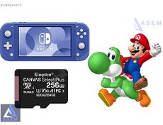 Resim NINTENDO LITE+ÇİP+256 GB+FULL OYUN+TİFOİL ASEM OYUN KONSOLDA! 