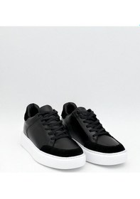 Resim Man Erkek Hakiki Deri 7 Cm Boy Uzatan Siyah-beyaz Spor Ayakkabı Siyah - Beyaz 