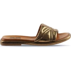Resim Bueno Shoes Bronz Parlak Deri Kadın Düz Terlik 01WU4100 01WU4100 