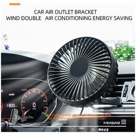 Resim 12 V-24 V 5 Inç Araba Tek Kafa Daha Büyük Fan 130 Evrensel Abs 1 Adet 