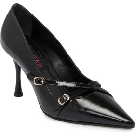 Resim Tergan Siyah Hakiki Rugan Deri Kadın Stiletto - K24S1AY67513-A07 