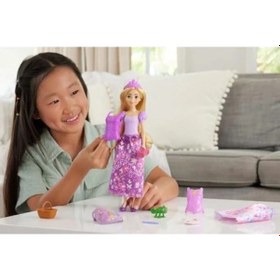 Resim Disney Prensesi Rapunzel Bebek Seti - 2'si 1 Arada Hikaye Anlatma Seti 