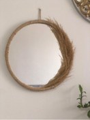 Resim Ehl İ Ticaret Rafya Ayna Dekoratif Ayna Pampas Ayna 