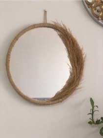 Resim Ehl İ Ticaret Rafya Ayna Dekoratif Ayna Pampas Ayna 