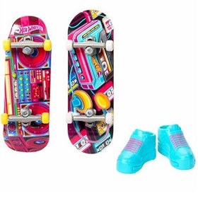 Resim Hot Wheels Skate Retro Temalı İkili Parmak Kaykay ve Ayakkabı Paketleri HXL17-HXL18 