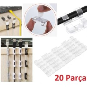 Resim BRC Desing Kablo Sabitleyici Klips Seti 20 Adet 