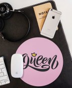 Resim WuW Queen Kraliçe Yuvarlak Kaymaz Taban Mouse Pad 