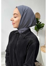 Resim Kahijab Çıtçıtlı Bone - Gri - Standart Gri 