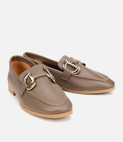 Resim Hotiç Kadın Deri Vizon Tokalı Klasik Loafer 01ayh312390a450 VIZON 