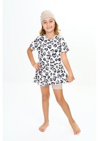 Resim My Kids Wear Üç Parça Kız Çocuk Boneli Mayo Kırmızı - Beyaz 