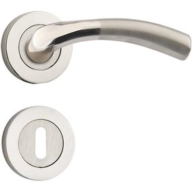 Resim Hira Marmaris Nikel Saten Rozetli Kapı Kolu Alüminyum (117646457) 